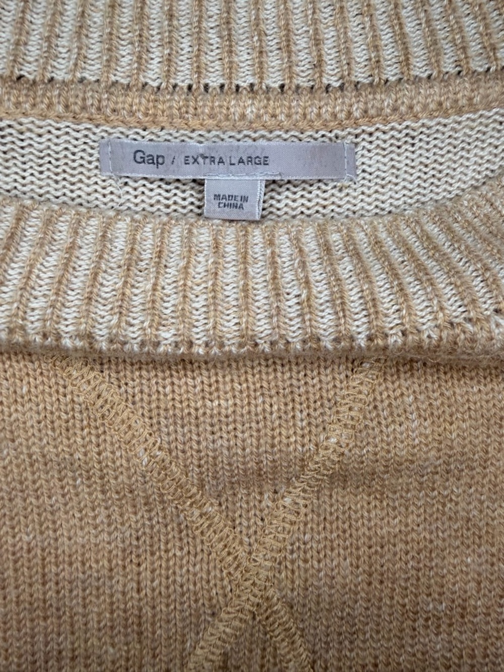 Custom Milwaukee Brewers Sweater Gap Wool Blend XL Neutral Cozy Casual MLB - Picture 6 of 6